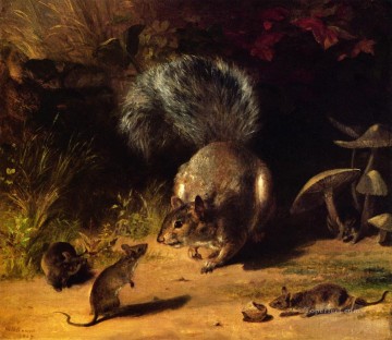  Holbrook Canvas - Squirrel and Mice William Holbrook Beard